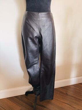 Moda International Dark Chocolate Leather Pants